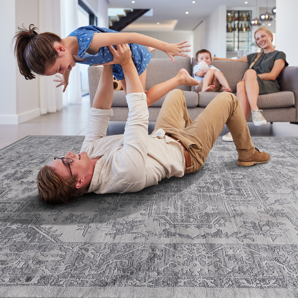 Marfi Collection 2.2x8 Rug with Stain Resistance - Multiple Colors