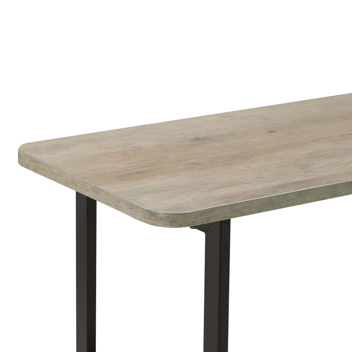 Celine 2 Shelf Console Table with Durable Construction - Gray, White, Black