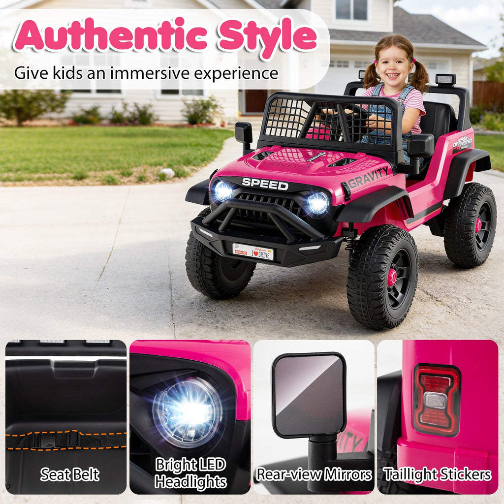 24V Ride On Car for Kids with Parent Remote Control and Music