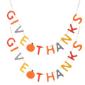 Length Colorful Give Thanks Banner Set of 2 - Orange Multi