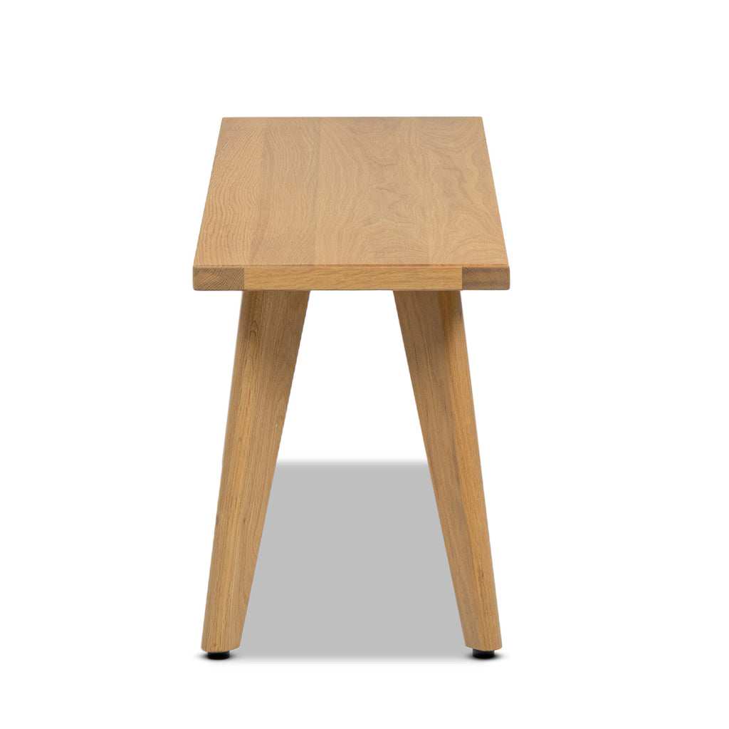 Capri 41.5" Solid Bench with Tapered Legs - Brown or Dark Brown