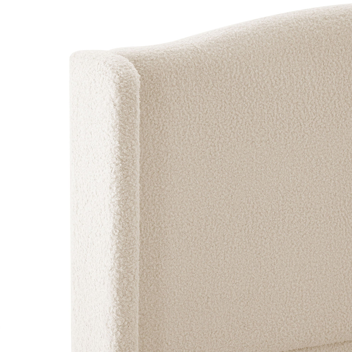 Platform Bed Frame with Tall Headboard and High Footboard - White or Gray