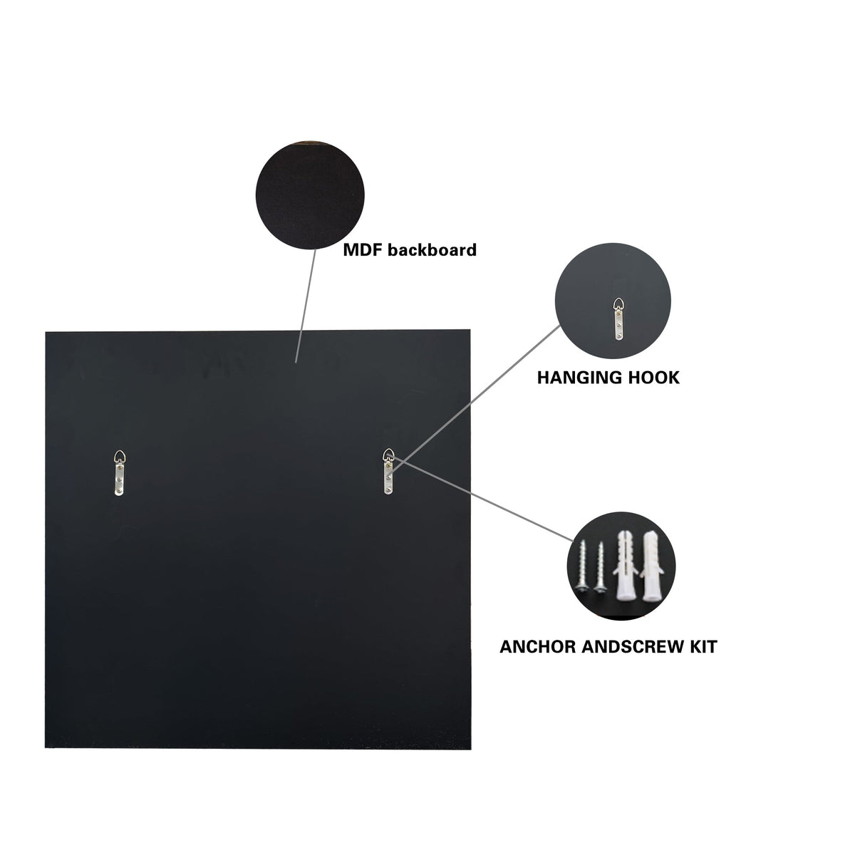 3D Mirror Wall Decor with Beveled Glass - 31.5"