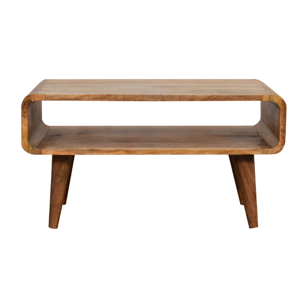 Solid Wood Media Unit with Open Slot - Oak-ish