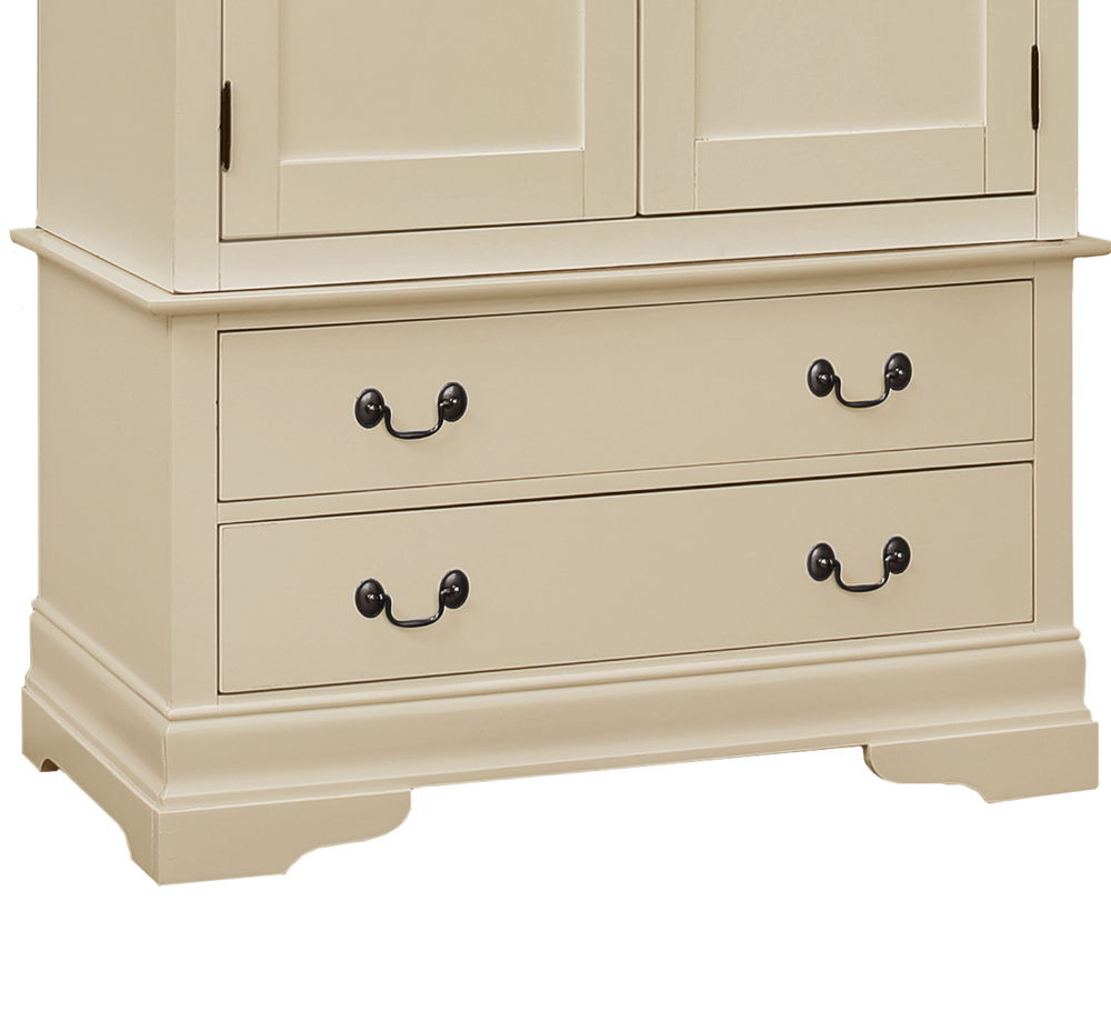 Traditional Armoire with Hanging Bar - Multiple Colors