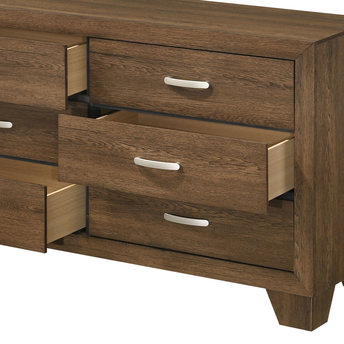 Miquell Oak Dresser with Six Drawers - Oak
