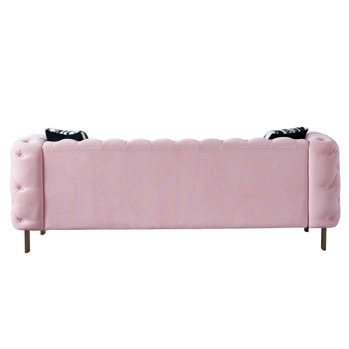 Modern Tufted Living Room Sofa with Button Detail - 84.25" Wide, Multiple Colors