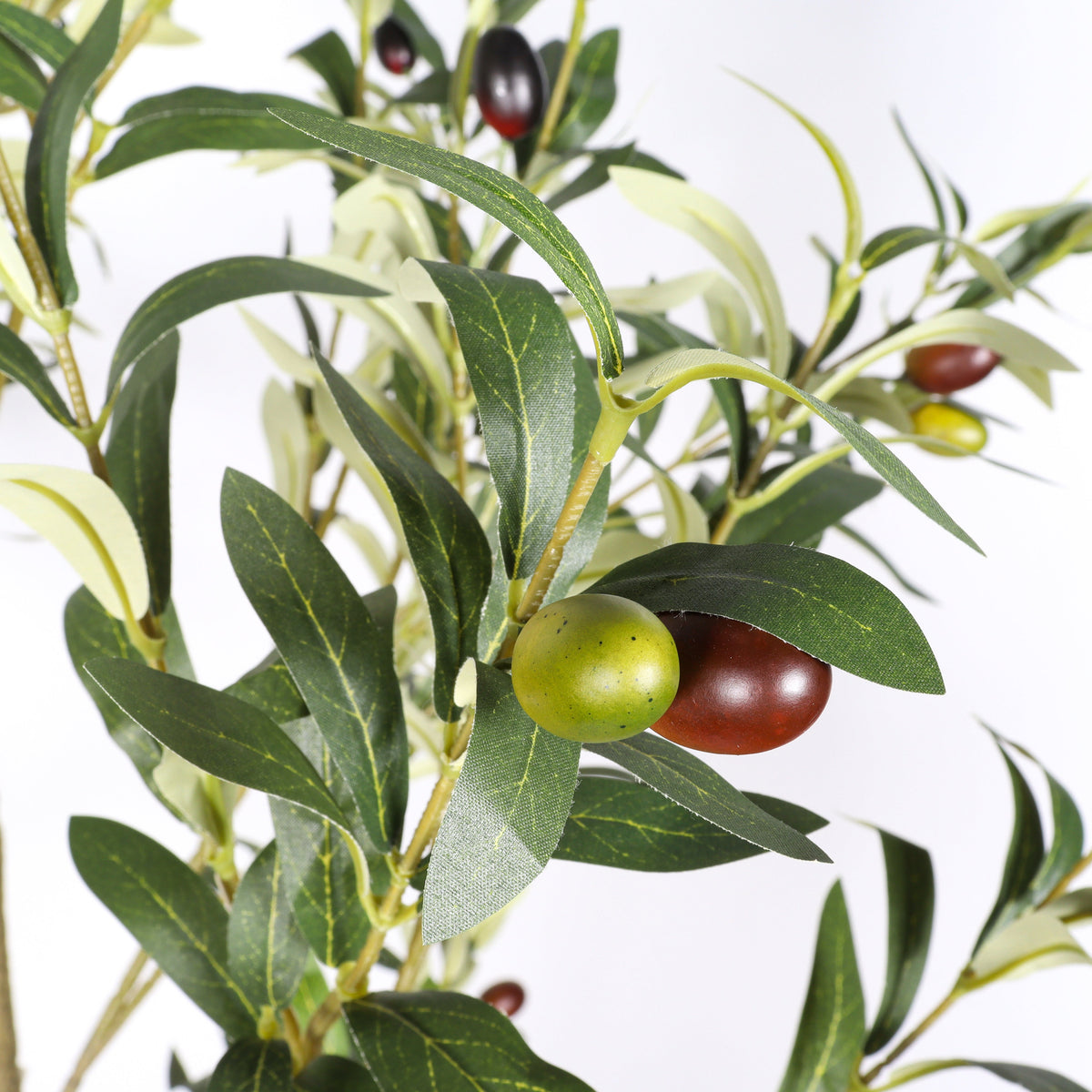 5' Artificial Olive Tree with Realistic Green Leaves - Green Leaves