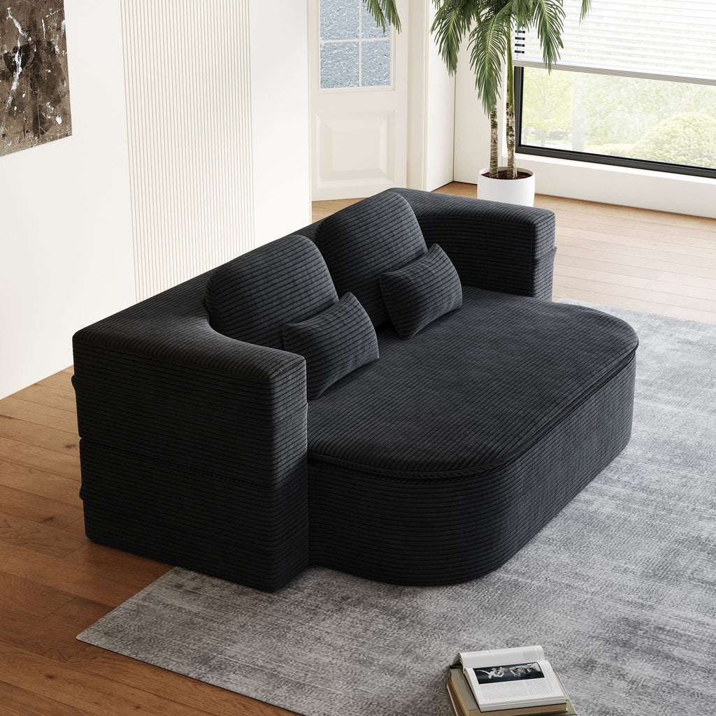 2 In 1 Foldable Sofa Bed with Multi Functional Blanket - Futon Sofa