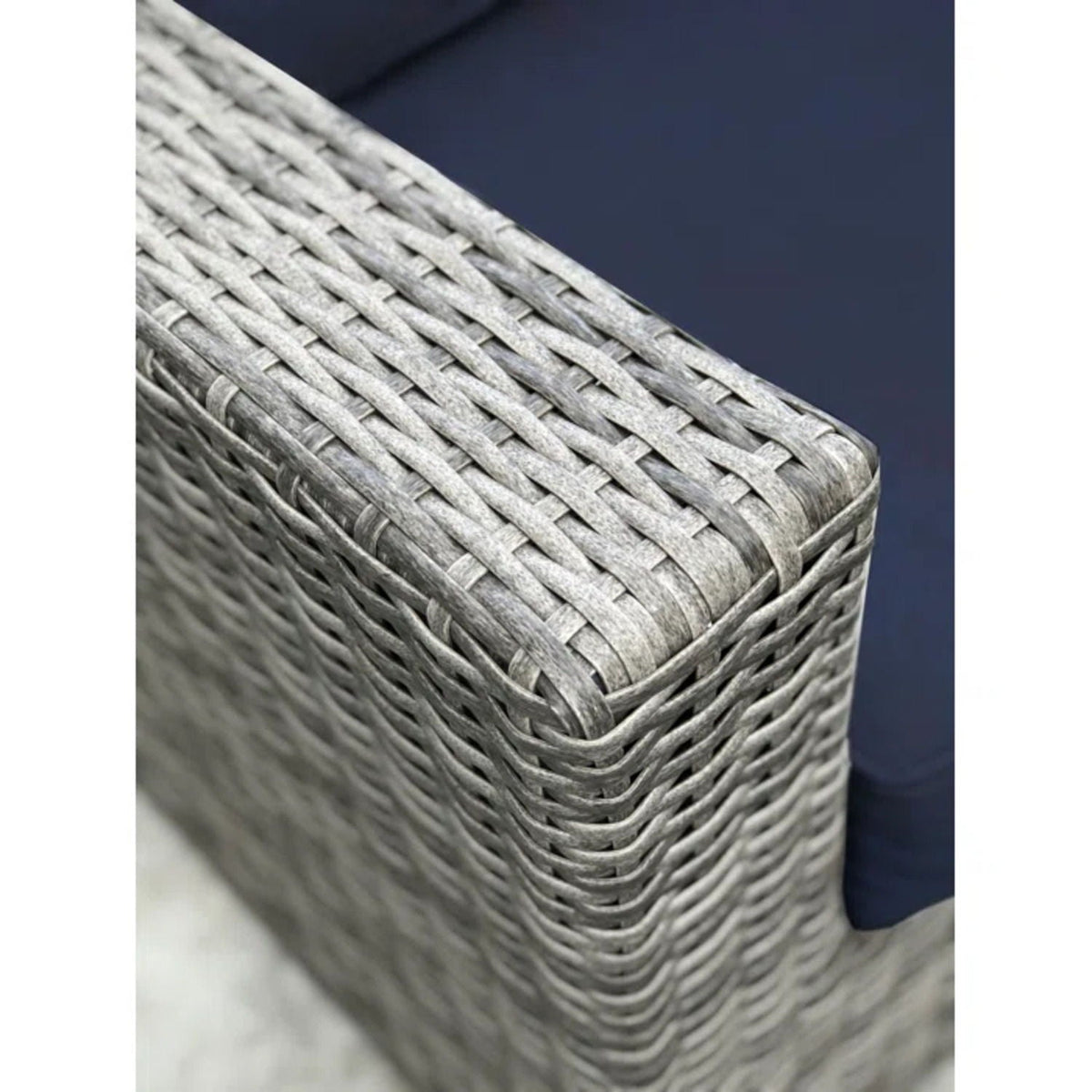 Wicker Outdoor Seating Group Set with Cushions and Table - Multiple Colors