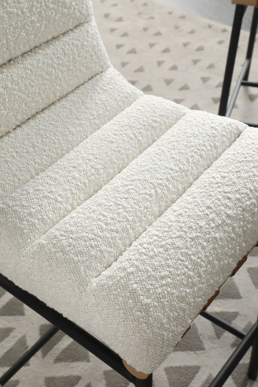 Lahni Boucle Fabric Counter Height Chair - Multiple Colors