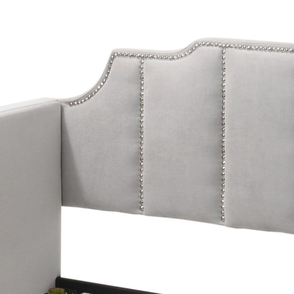 Peridot Twin Daybed With Trundle in Dove Gray