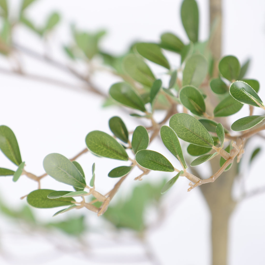 6ft Artificial Olive Tree with Lifelike Leaves - Green