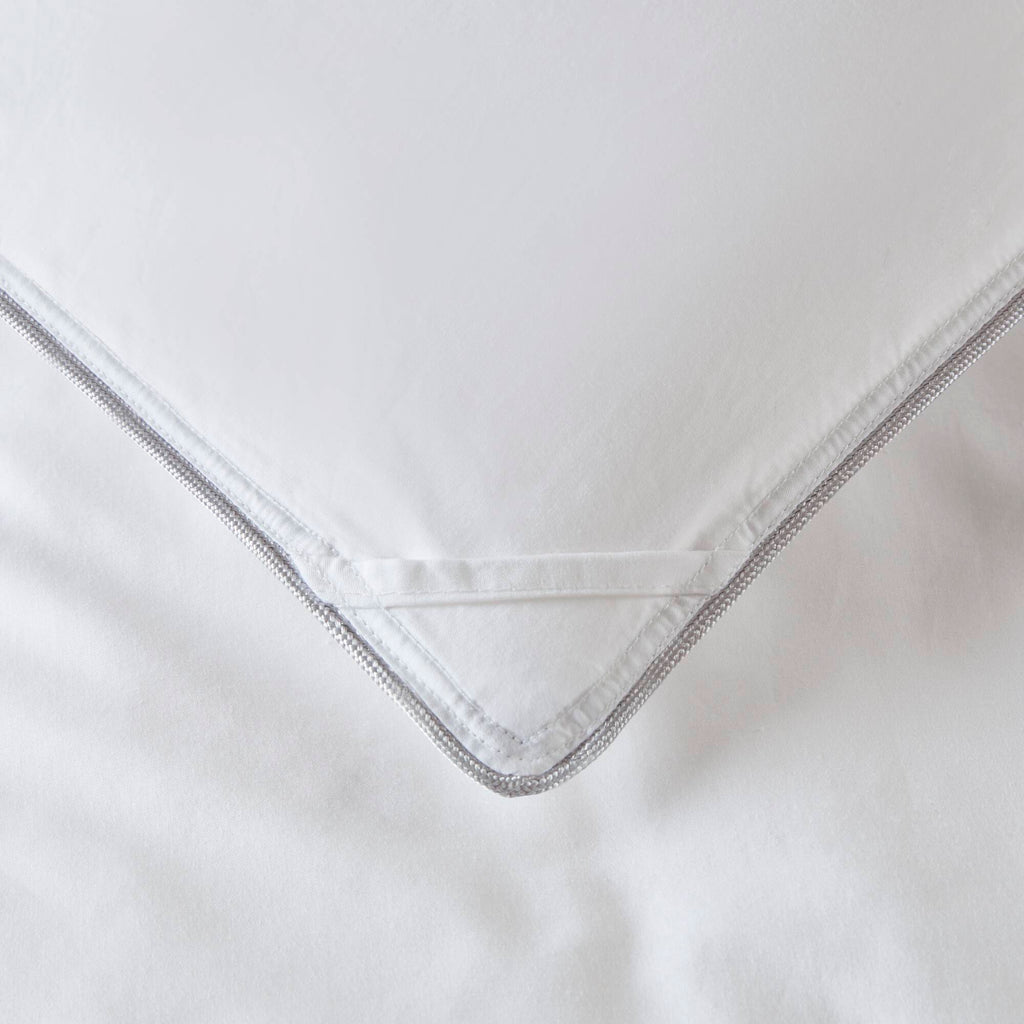 King/Cal King 100% Cotton Shell Comforter with Generous Sizing - White