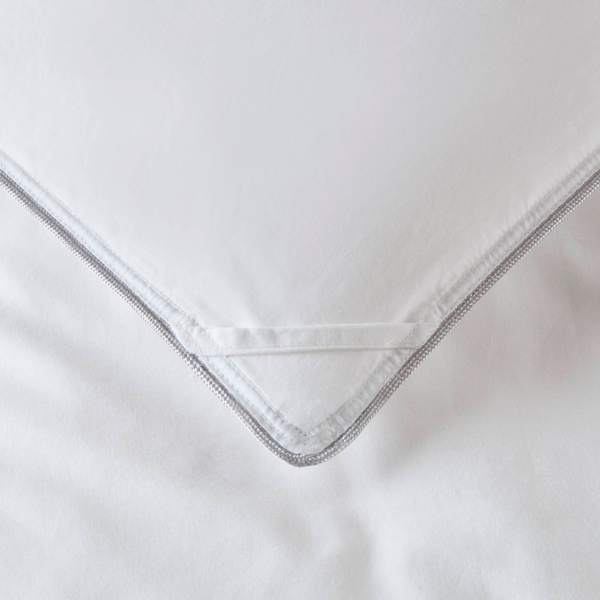 King/Cal King 100% Cotton Shell Comforter with Generous Sizing - White