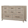 Oak 8 Drawer Dresser with Ample Storage - Oak