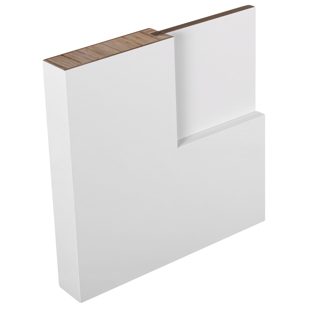 30 In. x 80 In. Shaker Door with Primed Finish - White
