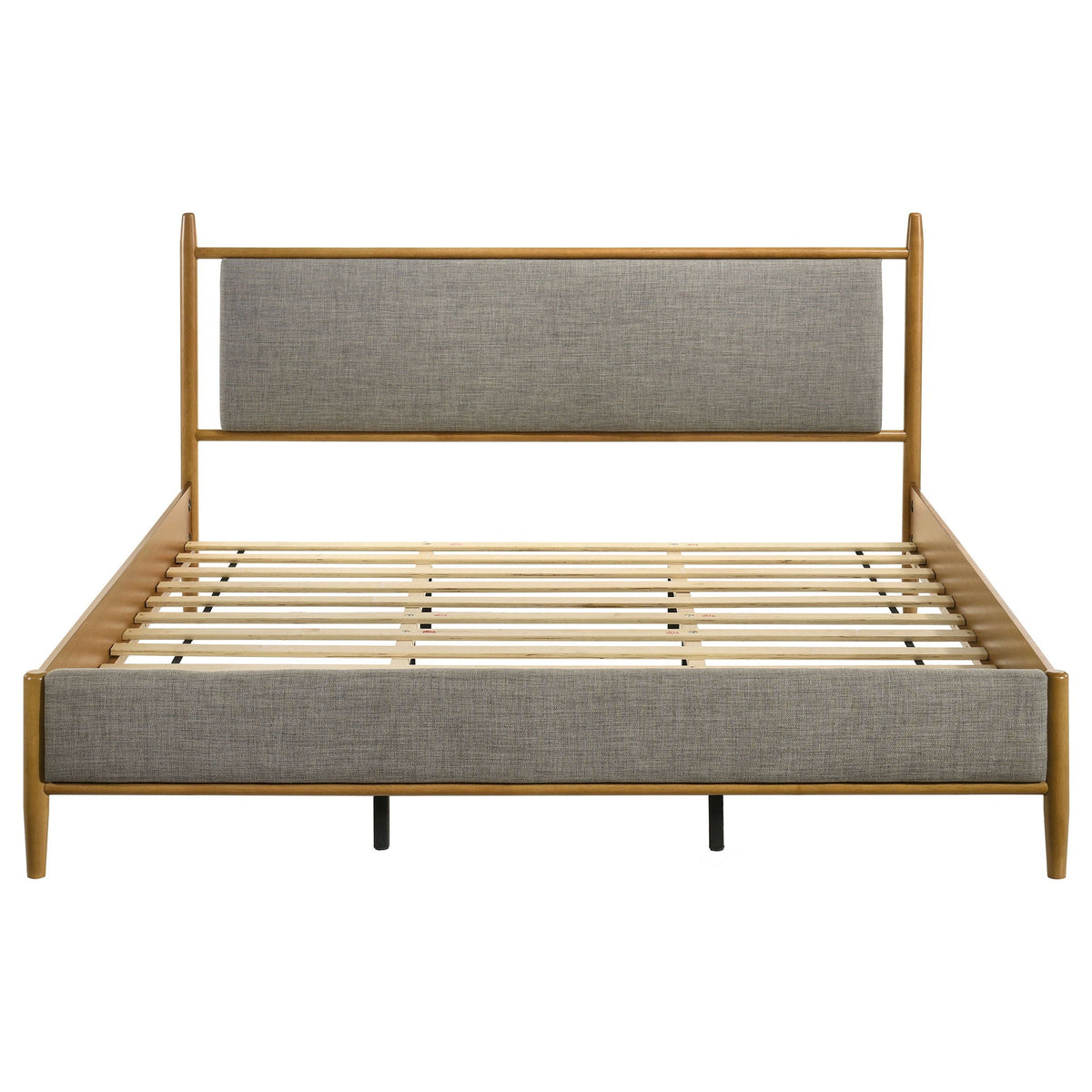 Mason 46-inch Eastern King Panel Platform Bed Light Brown