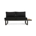 Sterling Right Arm Sofa Seater with Weather-Resistant Cushions - Grey