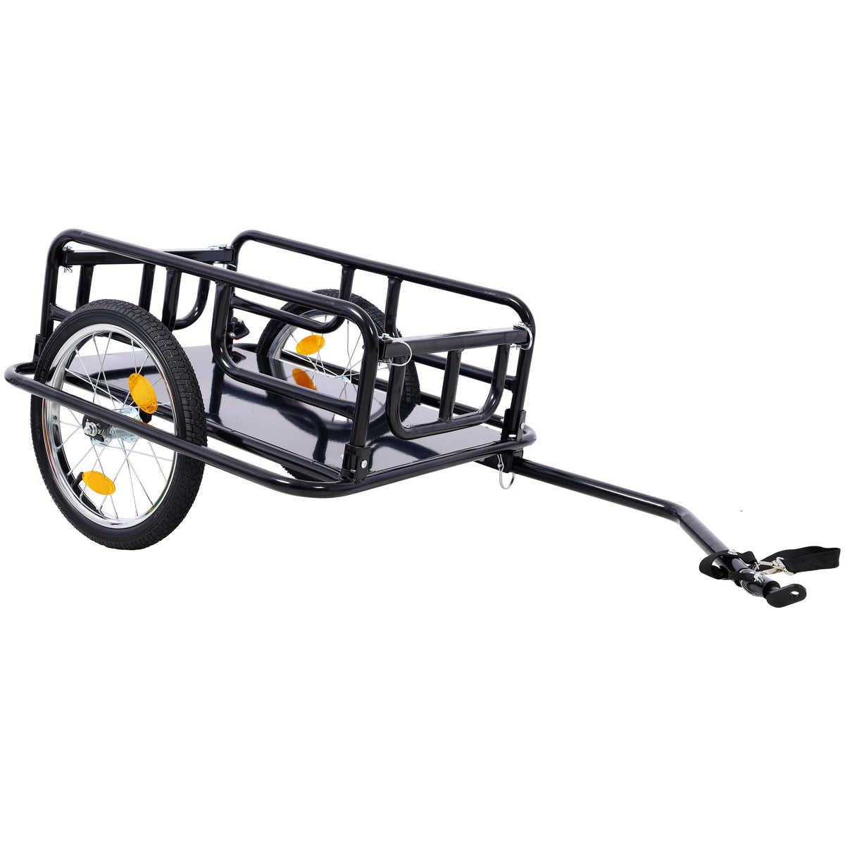 Foldable Bike Cargo Trailer with Universal Hitch - Steel