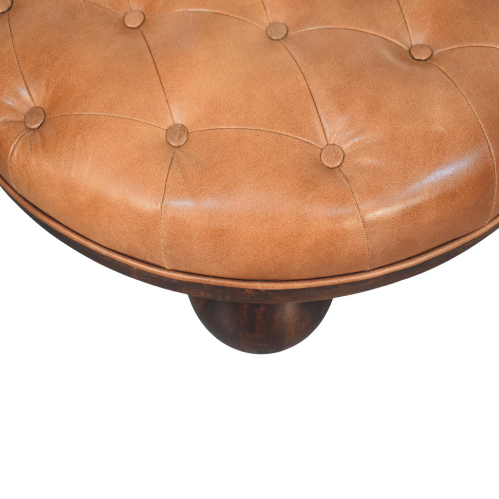 Solid Wood Sfera Coffee Table with Handcrafted Design - California Walnut