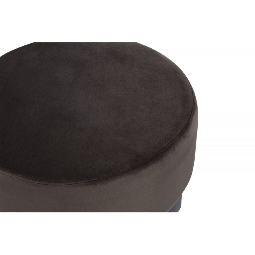 Nesting Round Coffee Table with Ottoman - Faux Marble Top - Gold/Brown