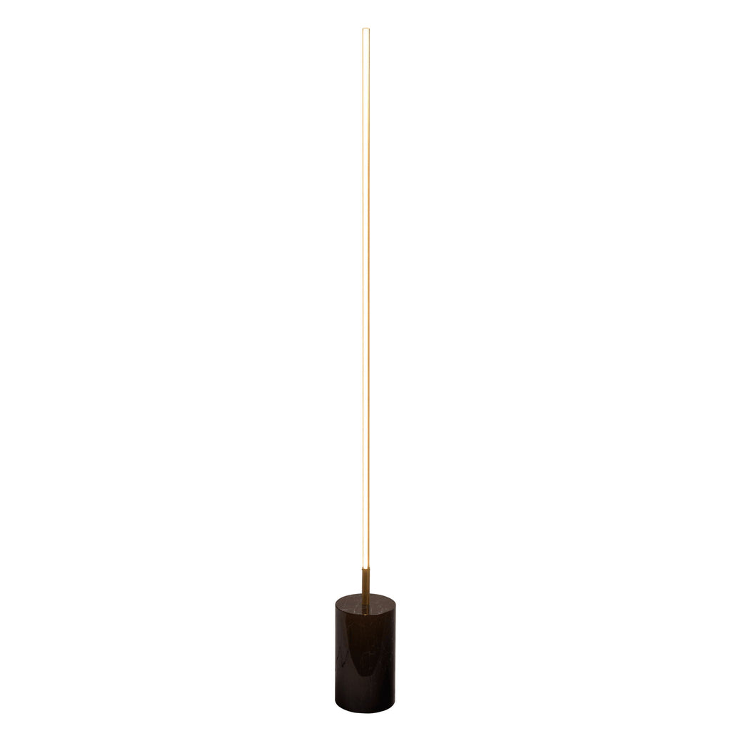 Prism - LED Floor Lamp with On/Off Switch Base - Gold/Marble