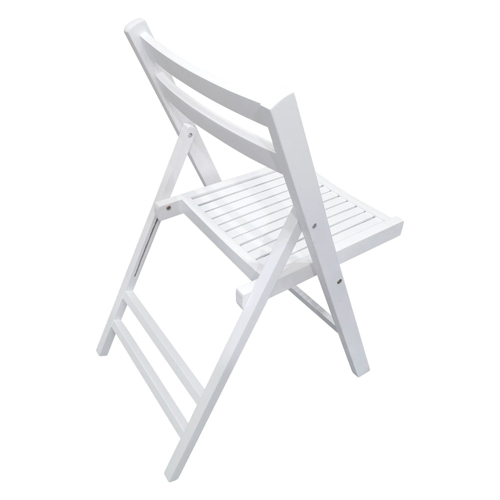 Foldable Solid Wood Special Event Chair Set - Set of 4 (Multiple Colors)