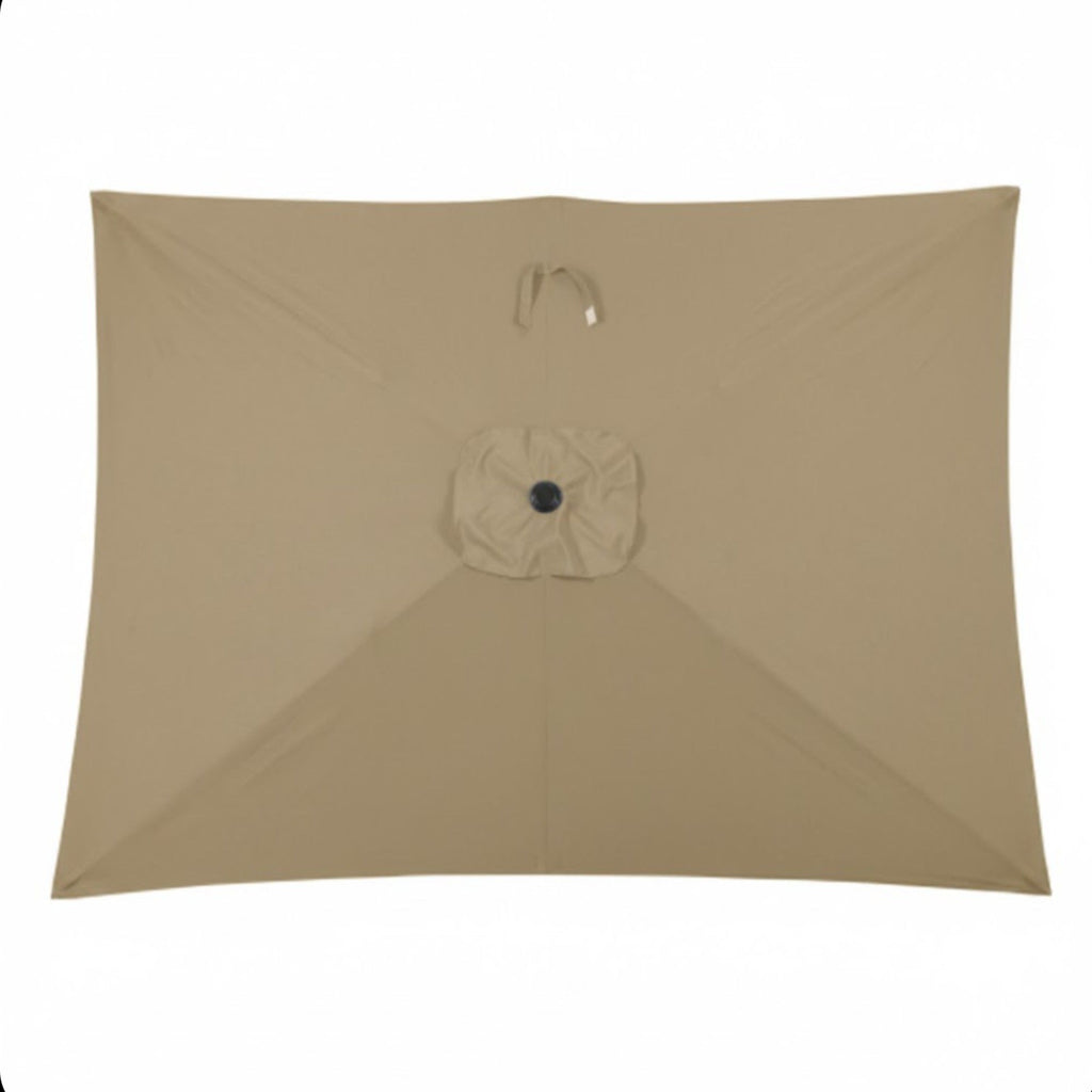 Rectangular Patio Umbrella with Crank Tilt - UV-Resistant Canopy