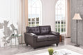 Gallant Loveseat with Hardwood Frame and Pocketed Coil Cushions - Dark Brown or White