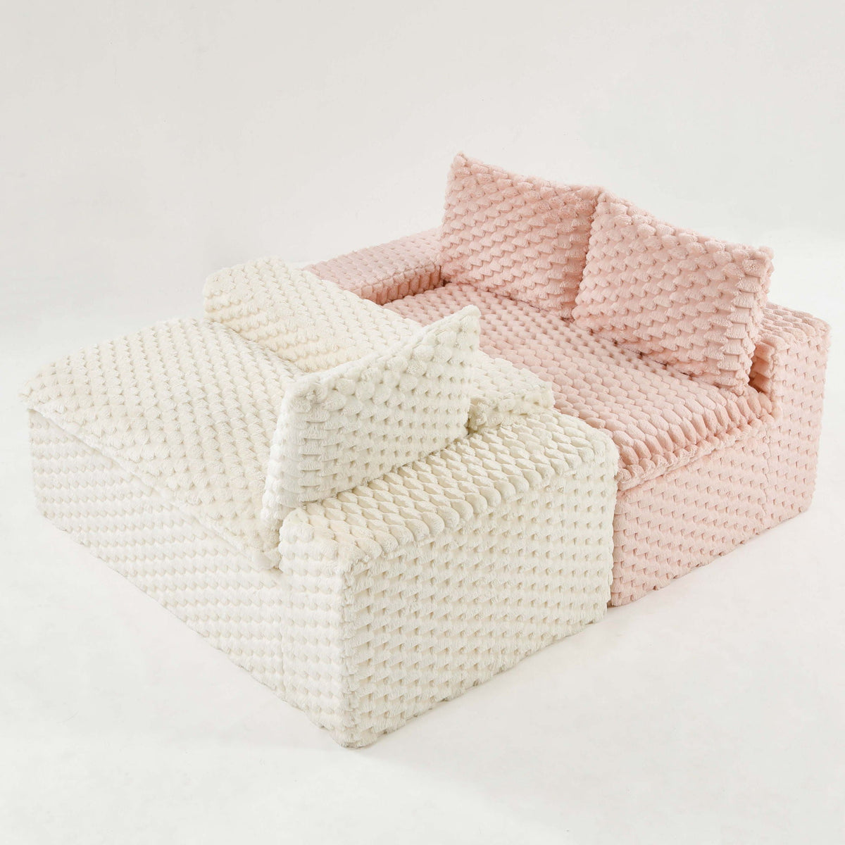 Multifunctional Stationary Sofa with Adjustable Layout - Choice of Color