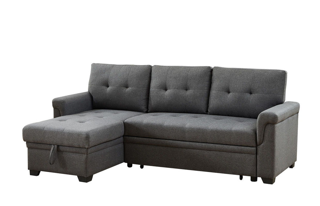 Destiny Reversible Sleeper Sectional Sofa With Storage Chaise