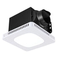 Bathroom Exhaust Fan with LED Light and Adjustable Color Temperatures - White