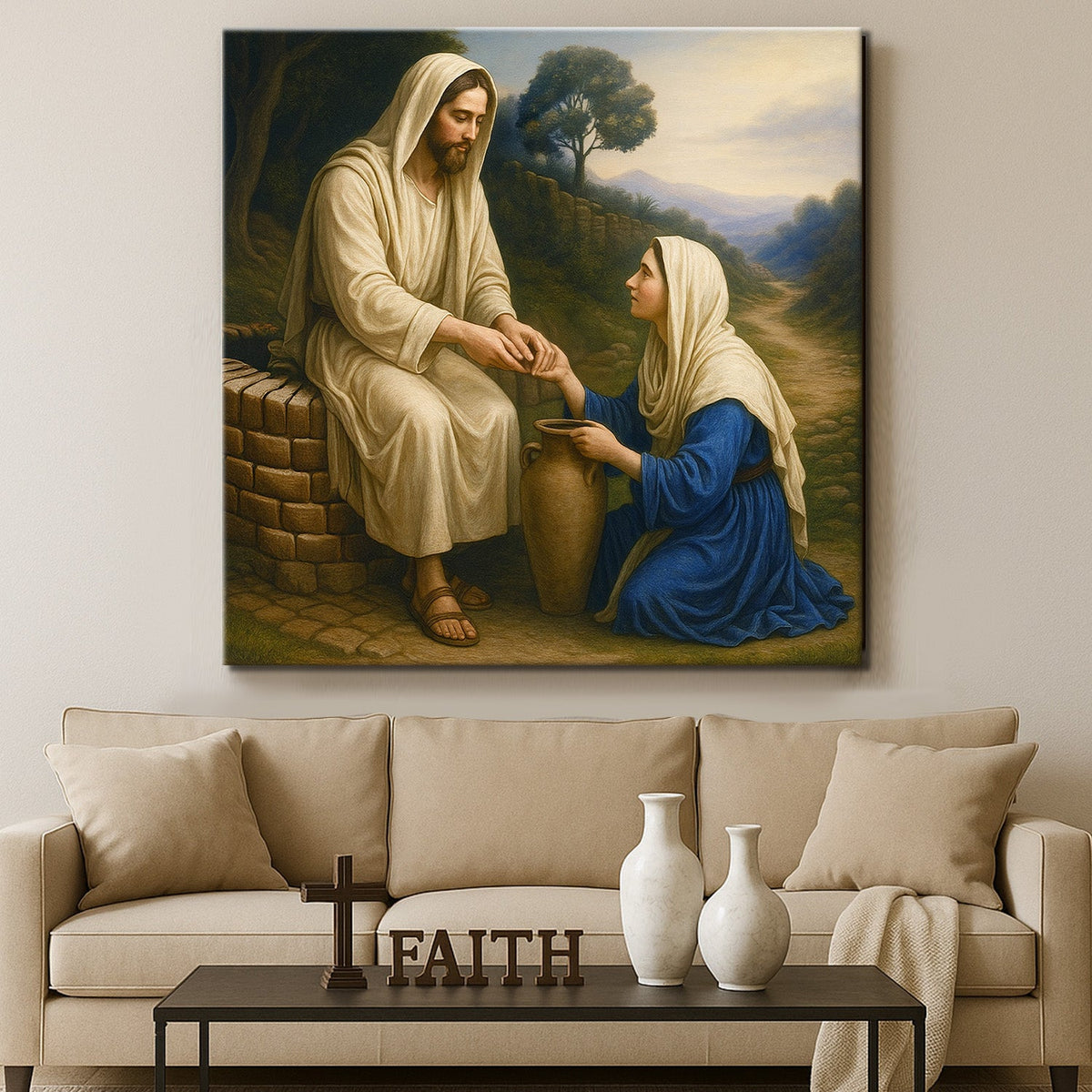 Samaritan at the Well Faith Wall Art