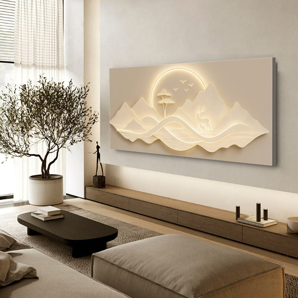 Modern Mountain Landscape Wall Art