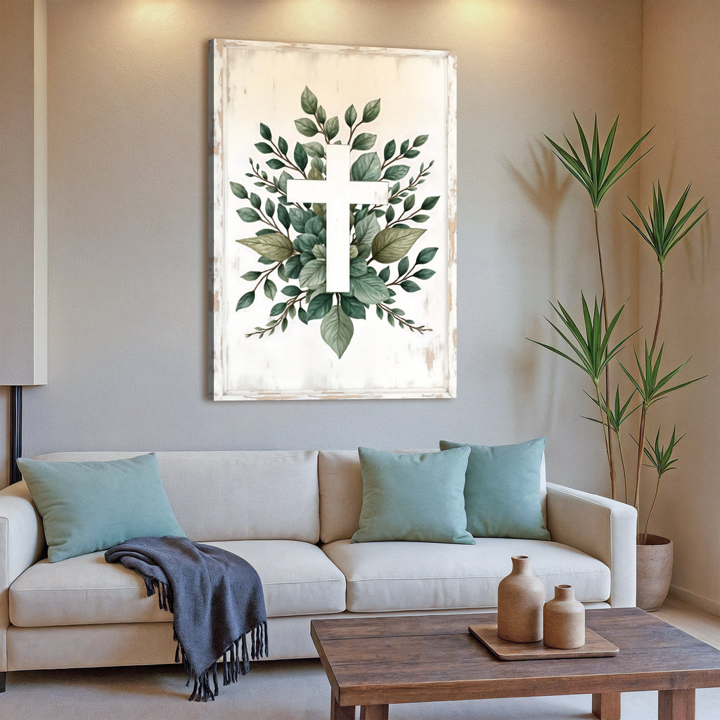 Minimalist Cross Faith Wall Art II