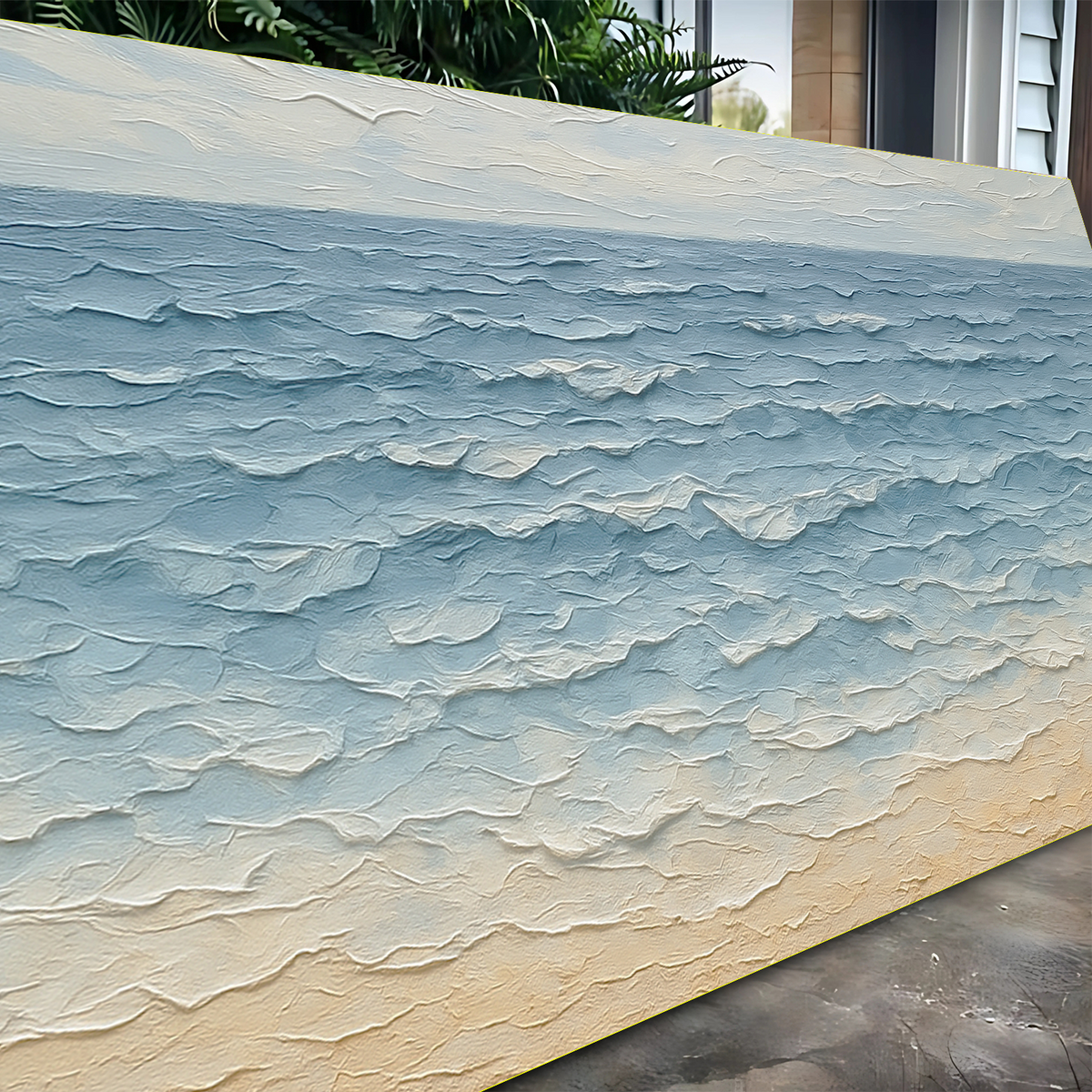 Serene Ocean Wave Coastal Wall Art VI