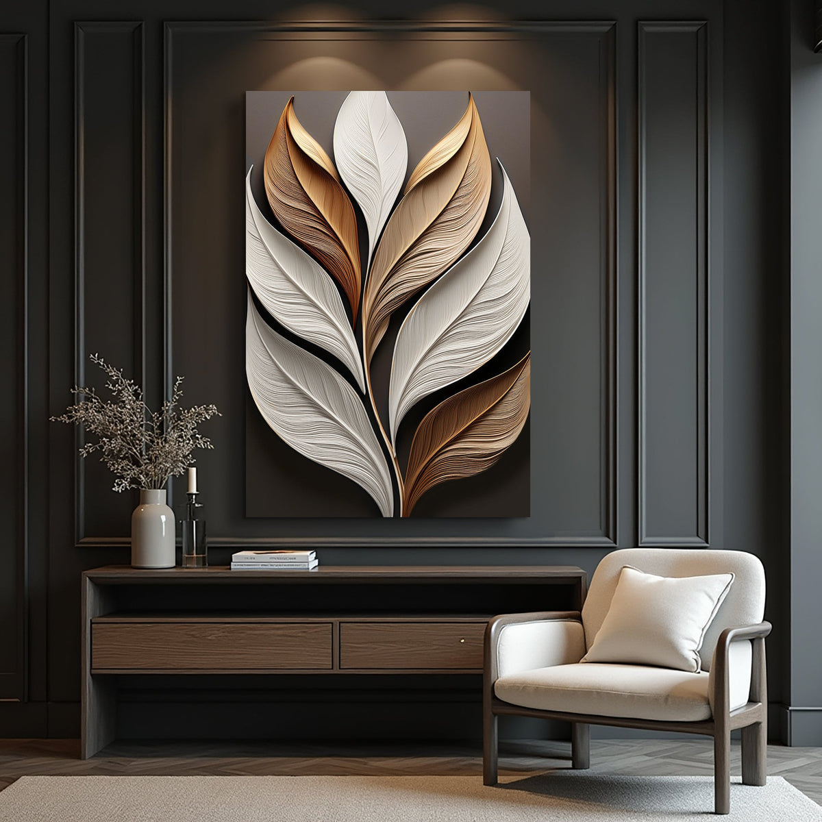 Elegant Leaf Wall Art