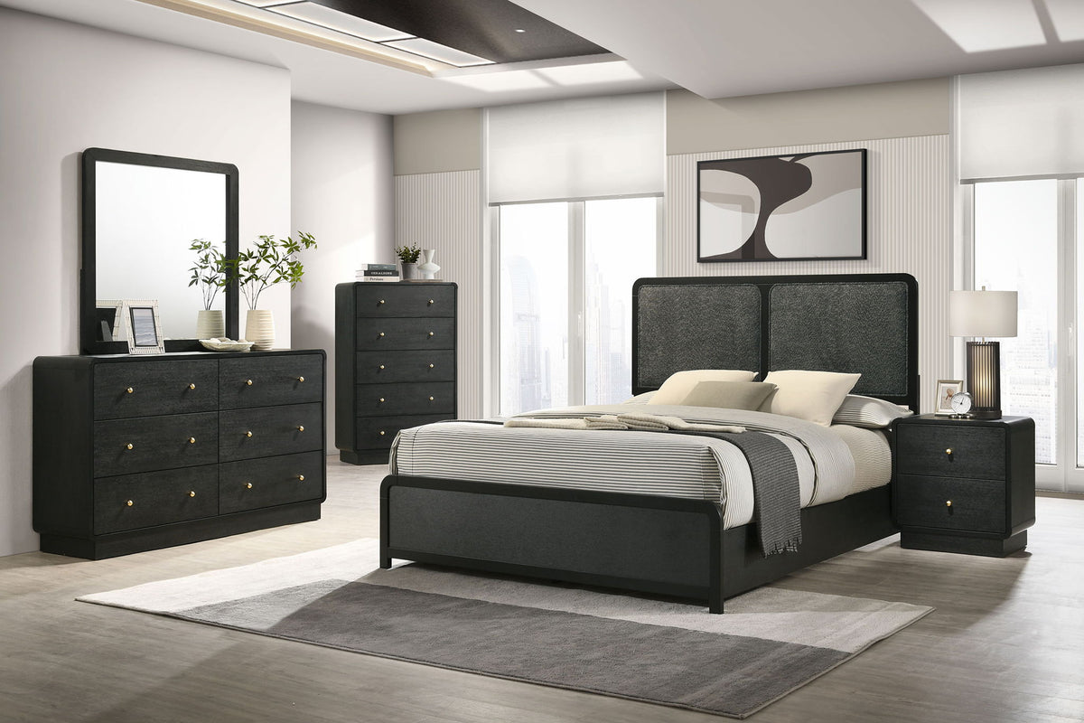 Cavelle 5-piece Full Bedroom Set Black