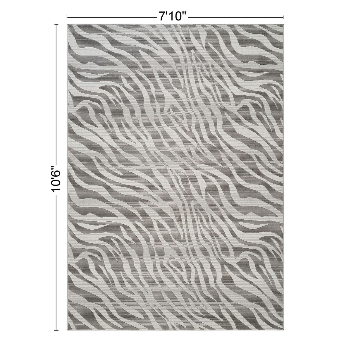 Geometric 3D Effect Area Rug with Ultra-Soft Fibers - Gray