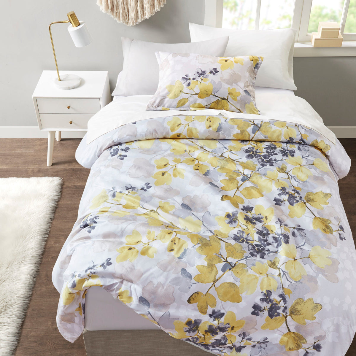 Twin XL Comforter Set with Bed Sheets with Anti-Microbial Treatment - Multicolor