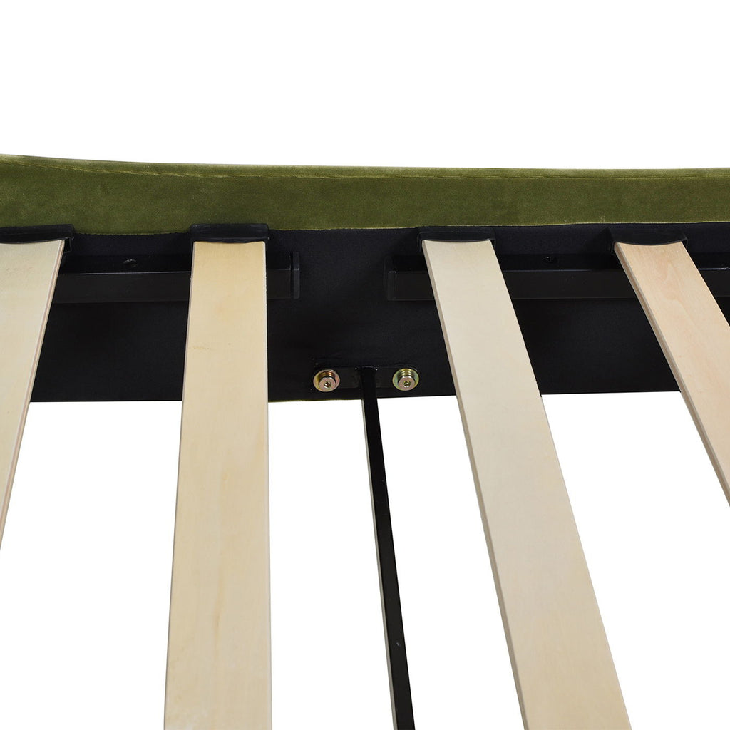 Vertical Tufted Modern Headboard Platform Bed Set with Upholstered Finish - Multiple Colors