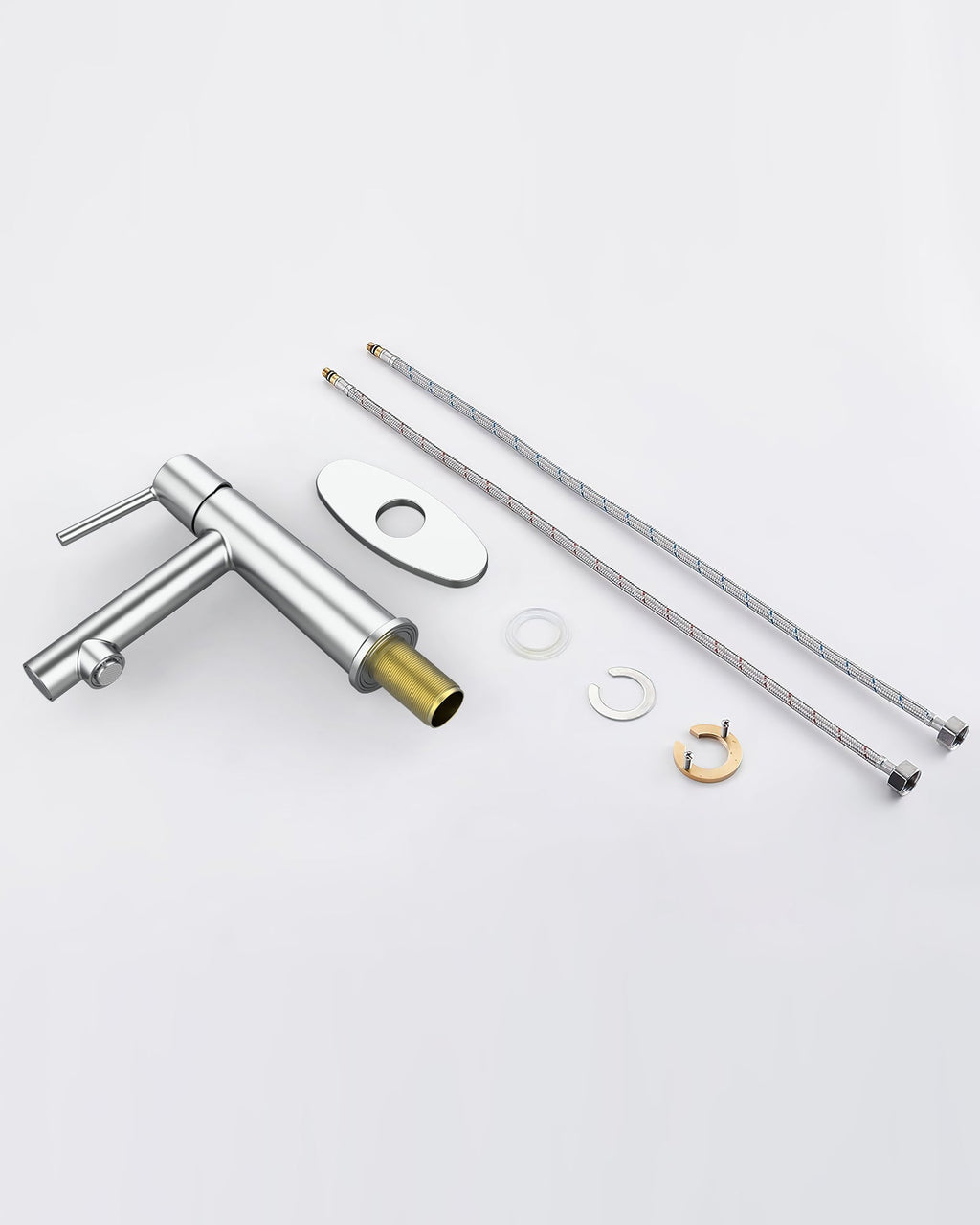 Chrome Single Handle Bathroom Faucet with Dual-Function - Polished Chrome