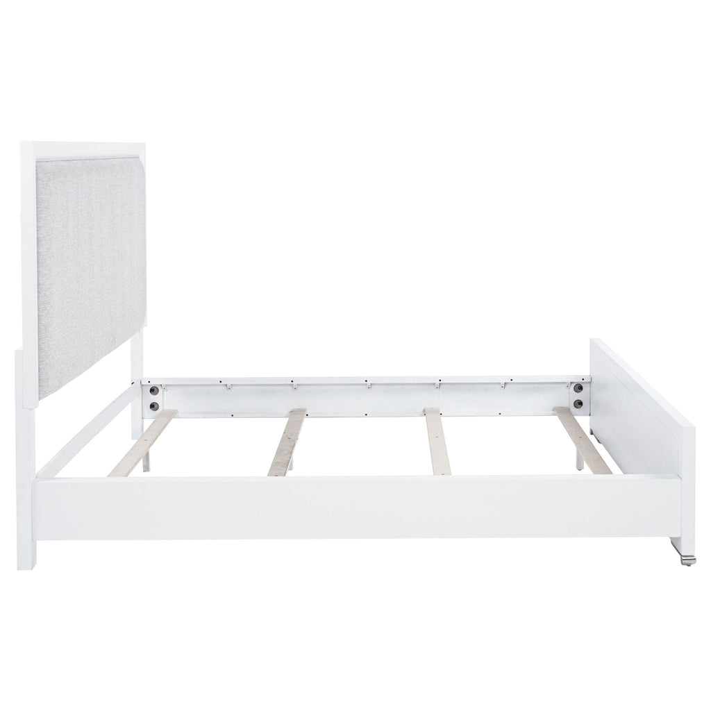 Gracemont 57-inch California King Panel Bed Grey and White