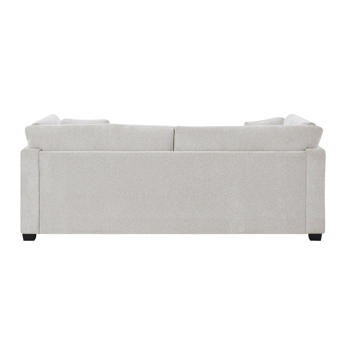Beige Modern Flared Arms Sofa with High-Density Cushions - 83.5" Wide