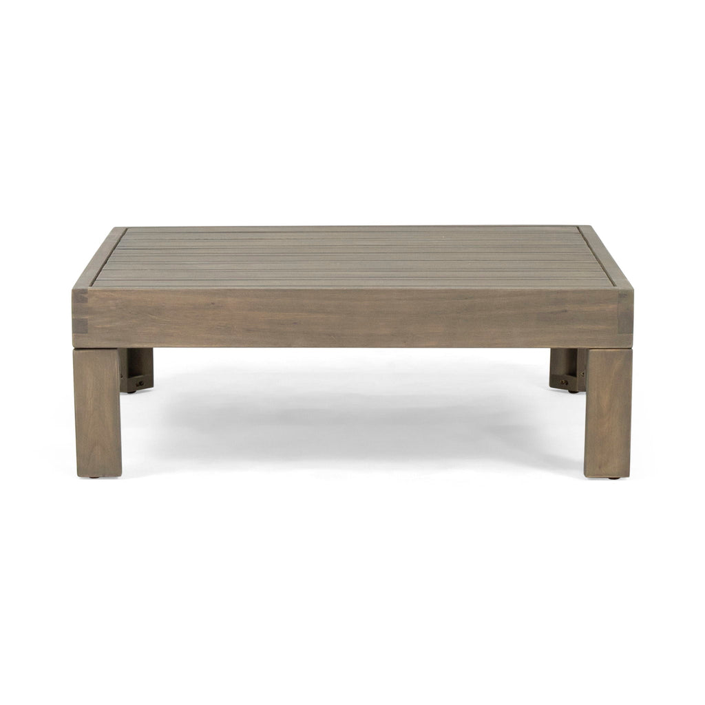 Oana 3 Piece Loveseat Set with Coffee Table - Acacia Wood Outdoor Seating