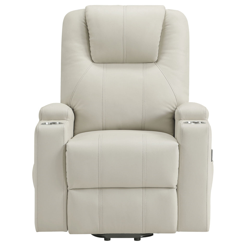 Macklin - Power Lift Massage Recliner With Heat And Dual Cupholders