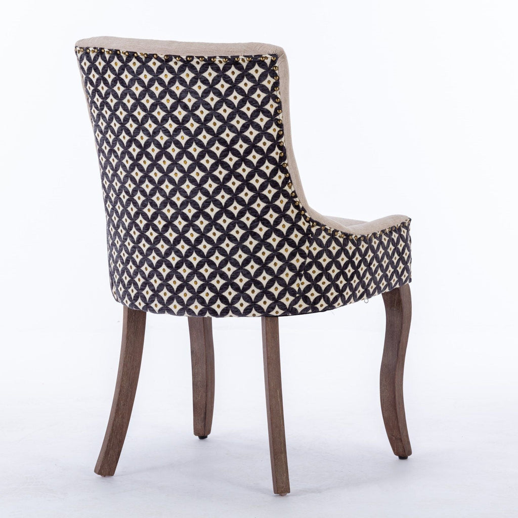 Ultra Side Dining Chair Set with Solid Wood Legs - Multiple Colors