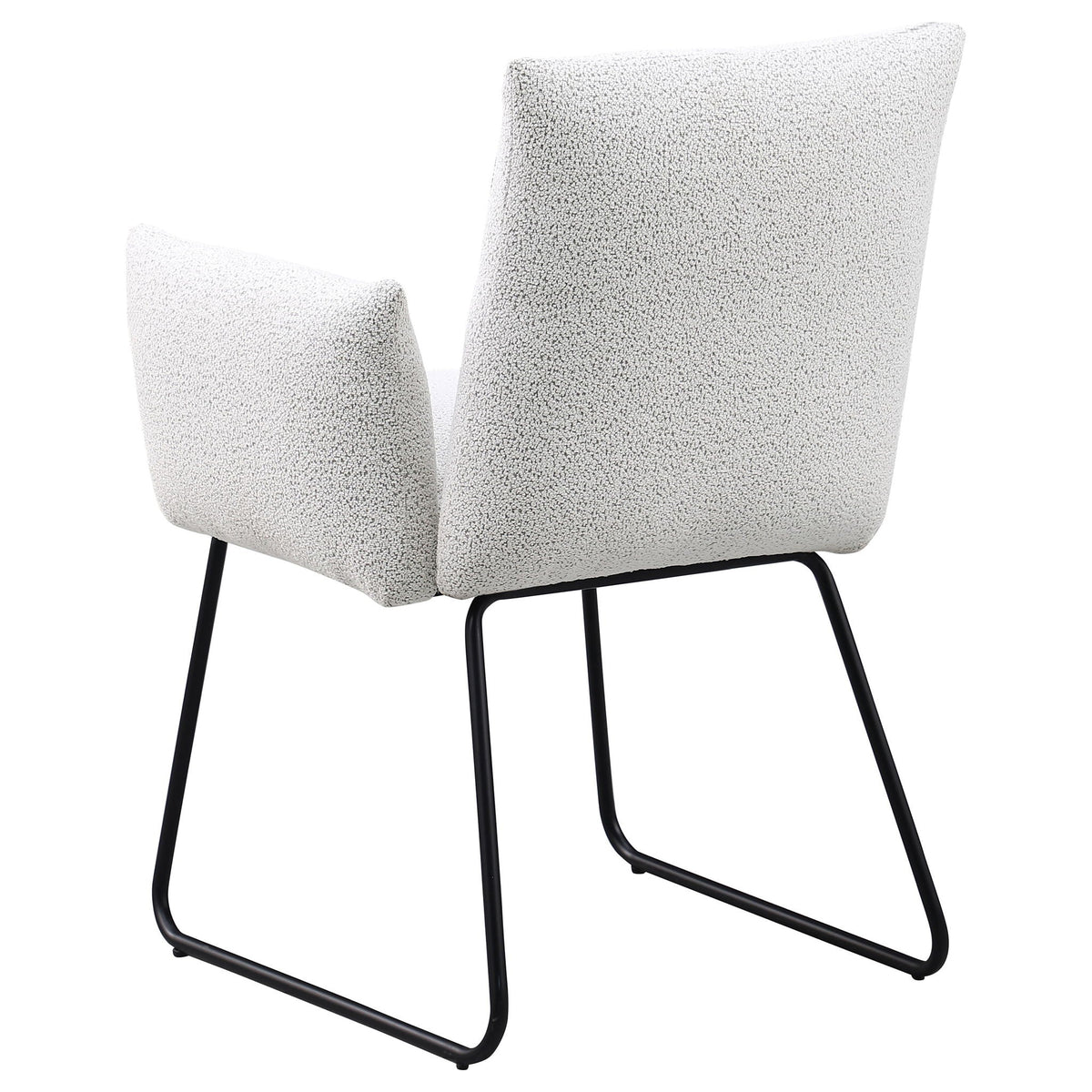 Ackland Upholstered Dining Arm Chair Light Grey (Set of 2)
