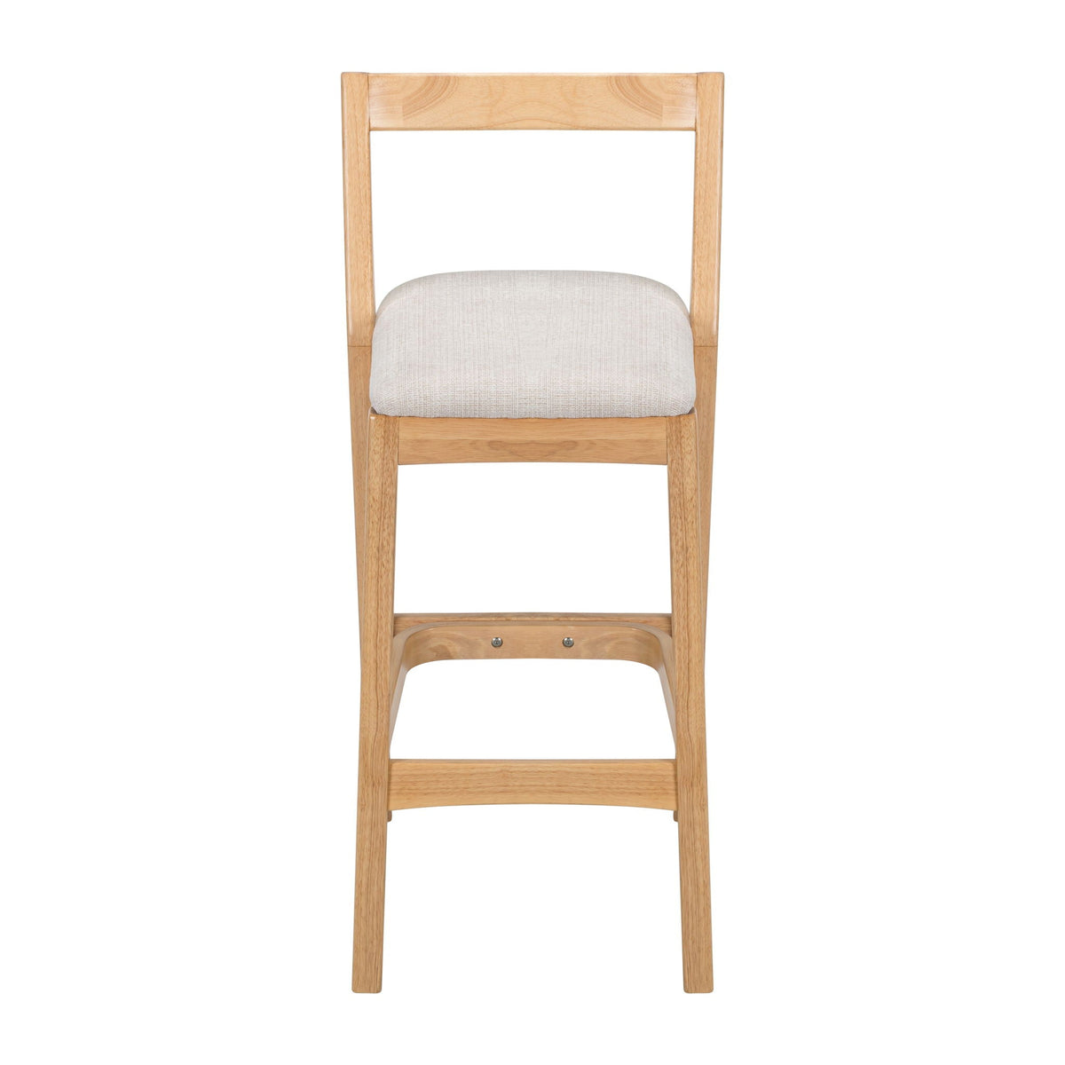 Jasper Indoor Barstool Set of 2 with Durable Rubberwood Seating - Dark Brown or Light Brown